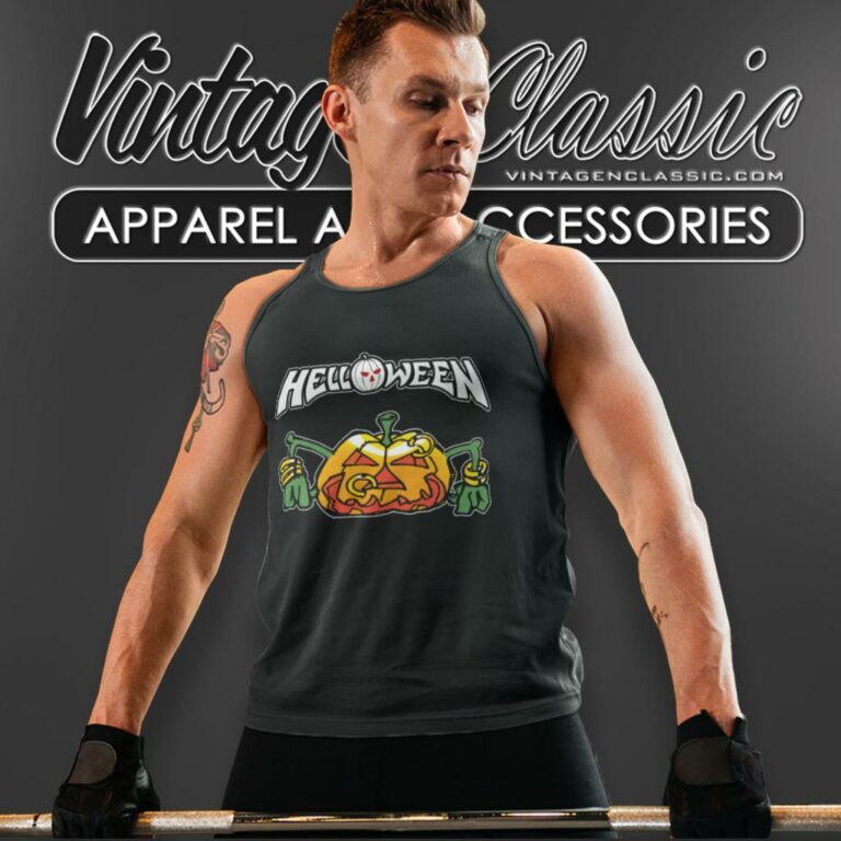 Helloween Rings Pumpkin Tank Top Racerback Helloween Rings Pumpkin Tank Top Racerback