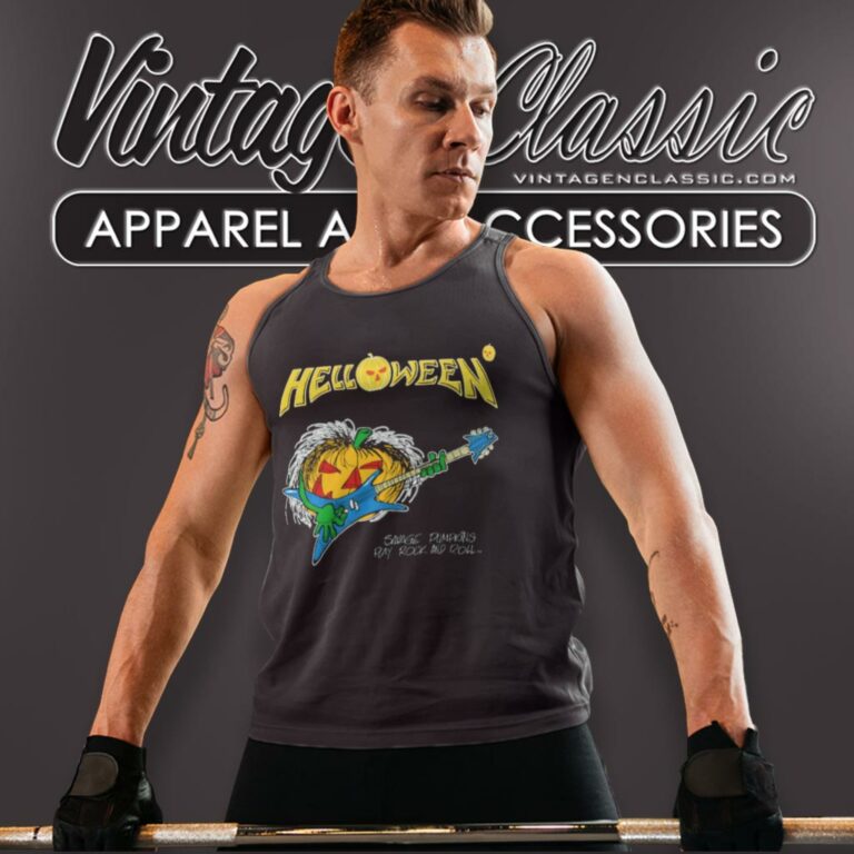 Helloween Savage Pumpkin Tank Top Racerback Helloween Savage Pumpkin Tank Top Racerback