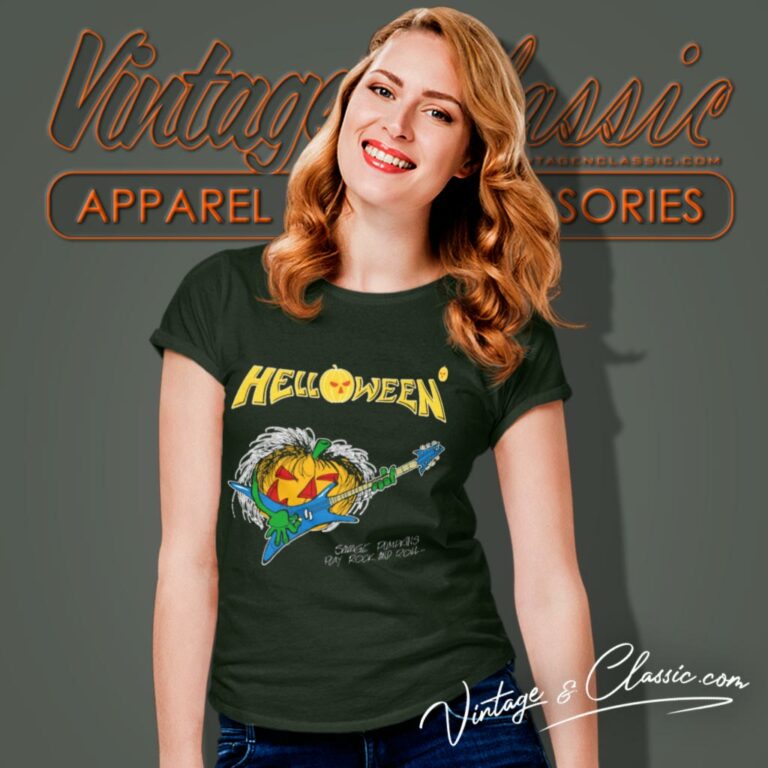 Helloween Savage Pumpkin Women T Shirt Helloween Savage Pumpkin Women T Shirt