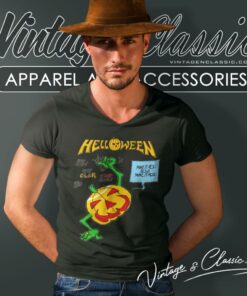 Helloween Shirt Rise And Fall 6 Helloween Shirt Rise And Fall V Neck TShirt
