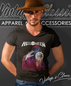 Helloween Shirt Seven Keys Tour 87 V Neck TShirt