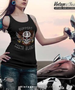 Hells Angels Scull Tatoo Support 81 Tank Top