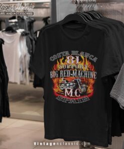Hells Angels Softtail Flames Support81 TShirt