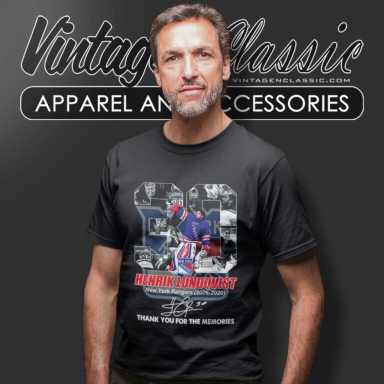Henrik Lundqvist New York Rangers Thank You For The Memories Signature T Shirt 1 Henrik Lundqvist New York Rangers Thank You For The Memories Signature T Shirt 1