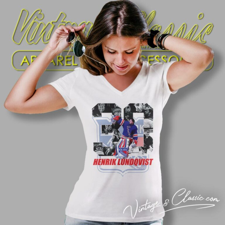 Henrik Lundqvist New York Rangers Thank You For The Memories Signature V Neck TShirt 1 Henrik Lundqvist New York Rangers Thank You For The Memories Signature V Neck TShirt 1