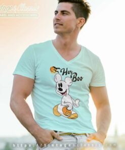 Her Boo Mickey Disney Halloween Vneck
