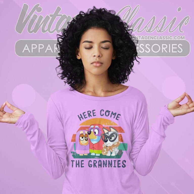 Here Come The Grannies Bluey Long Sleeve Tee Here Come The Grannies Bluey Long Sleeve Tee