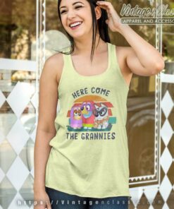 Here Come The Grannies Bluey Tank Top Racerback