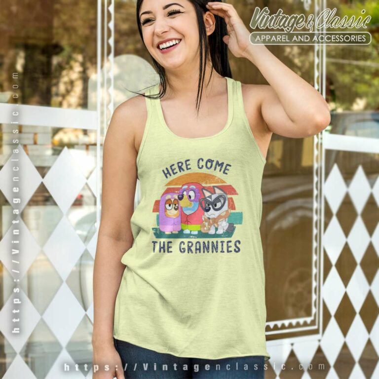 Here Come The Grannies Bluey Tank Top Racerback Here Come The Grannies Bluey Tank Top Racerback