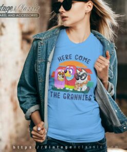 Here Come The Grannies Bluey V Neck TShirt