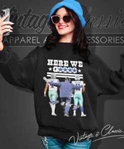 Here We Go Dak Prescott Cowboys And Mike Mccarthy Micah Parsons Signatures Sweatshirt