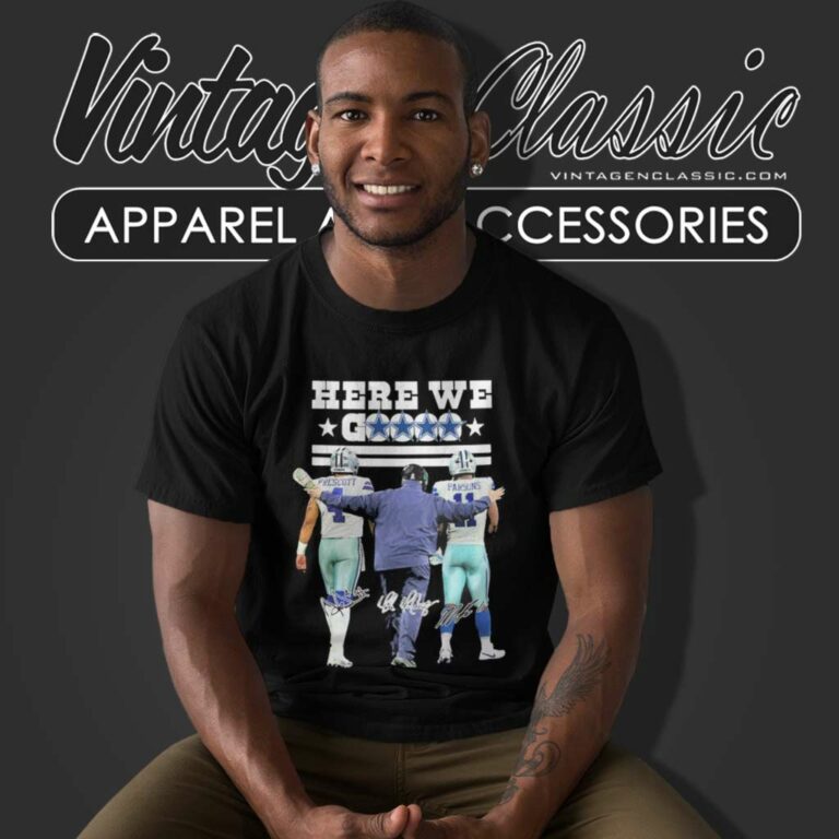 Here We Go Dak Prescott Cowboys And Mike Mccarthy Micah Parsons Signatures T Shirt Here We Go Dak Prescott Cowboys And Mike Mccarthy Micah Parsons Signatures T Shirt