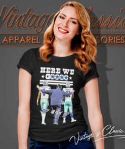 Here We Go Dak Prescott Cowboys And Mike Mccarthy Micah Parsons Signatures Women TShirt