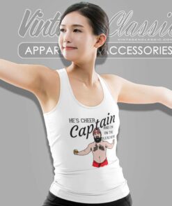 Hes Cheer Captain And Im On The Bleachers Shirt Jason Kelce Tank Top Racerback