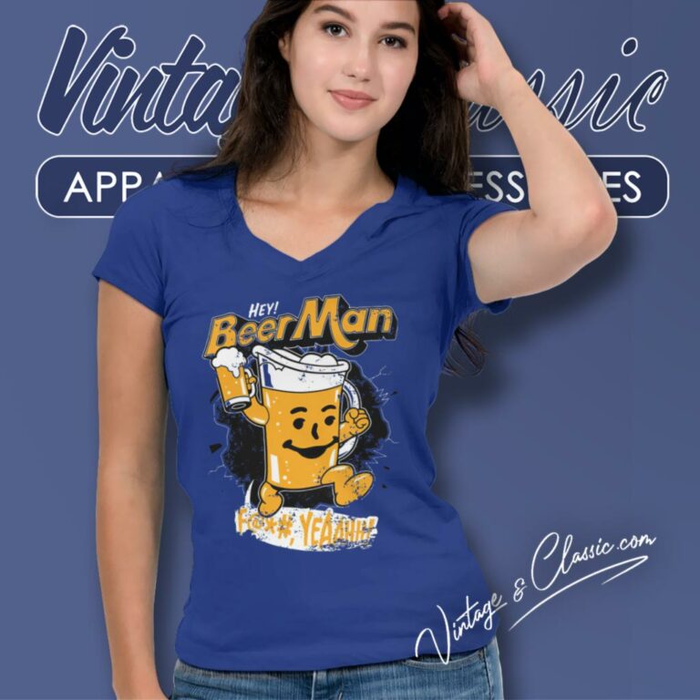 Hey Beer Man Funny Drinking V Neck TShirt Hey Beer Man Funny Drinking V Neck TShirt