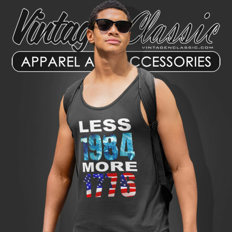 Hi Rez The Rapper Less 1984 More 1776 Tank Top Racerback Hi Rez The Rapper Less 1984 More 1776 Tank Top Racerback