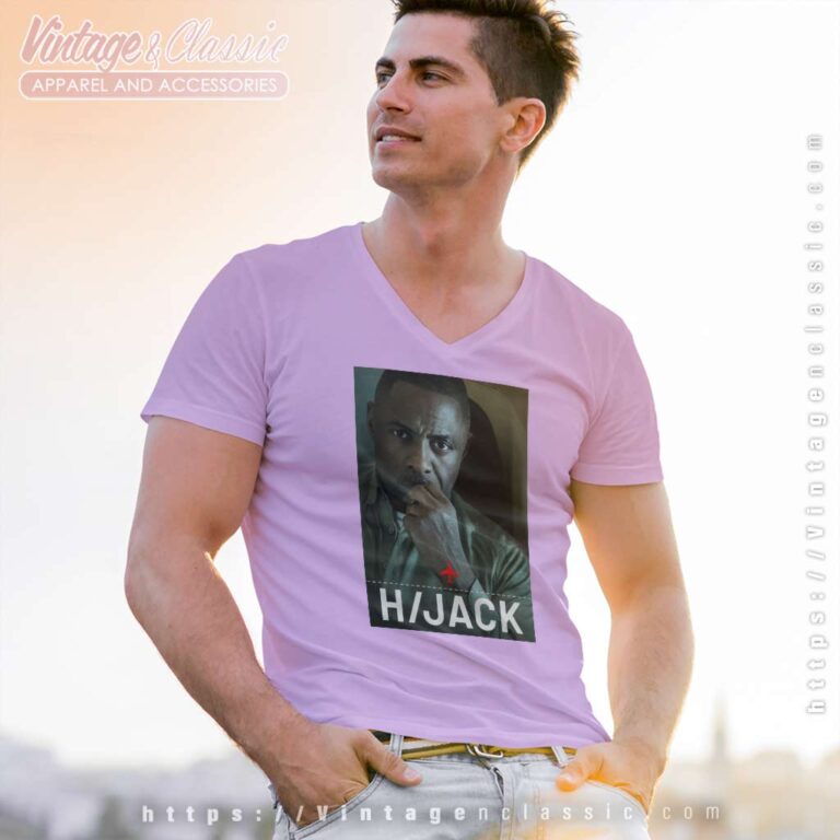 Hijack Tv Series 2023 Poster V Neck TShirt Hijack Tv Series 2023 Poster V Neck TShirt