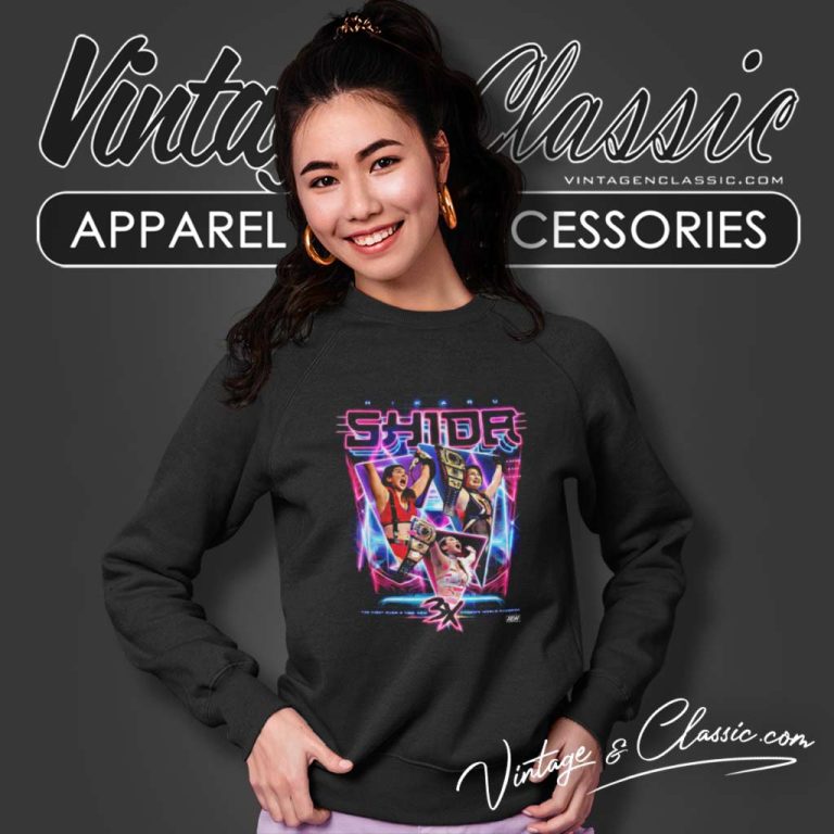 Hikaru Shida The First 3x Womens Champion Sweatshirt Hikaru Shida The First 3x Womens Champion Sweatshirt
