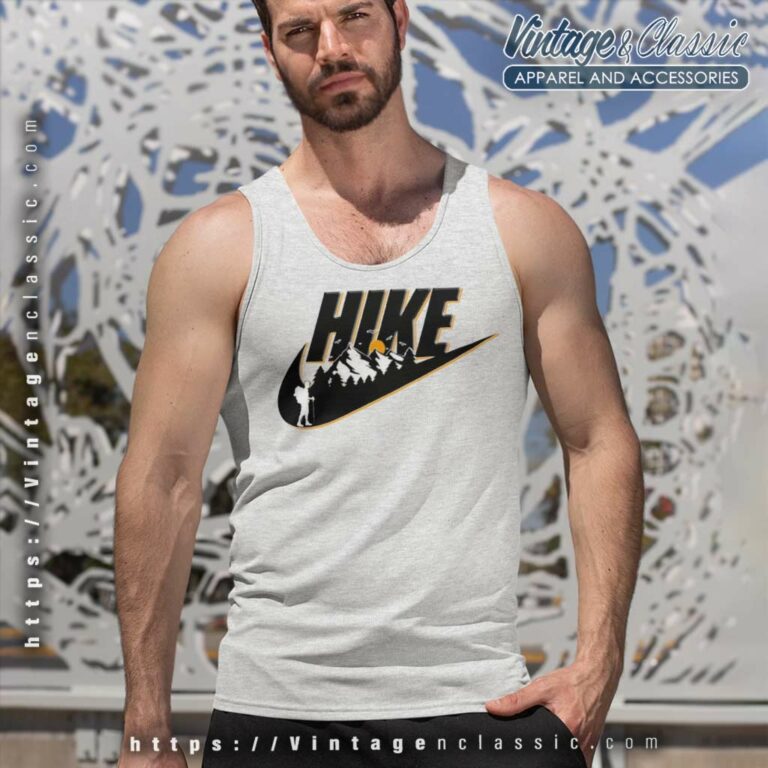 Hike Nike Swoosh Funny Hiking Outdoor Tank Top Racerback Hike Nike Swoosh Funny Hiking Outdoor Tank Top Racerback