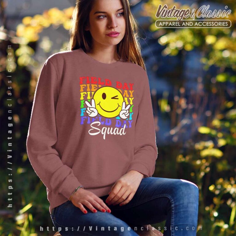 Hippie Field Day 2023 Squad Teacher Sweatshirt Hippie Field Day 2023 Squad Teacher Sweatshirt