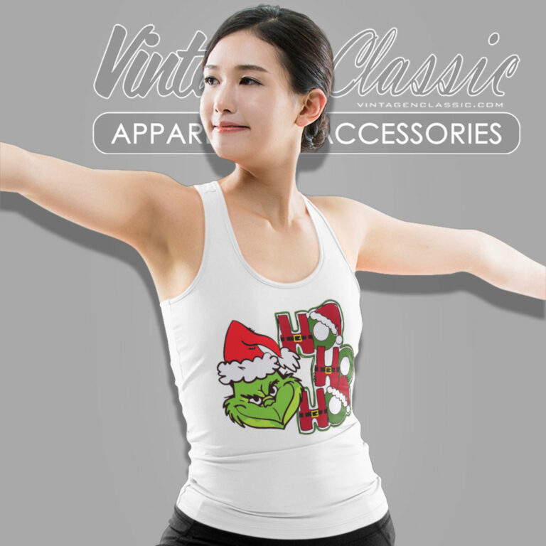 Ho Ho Ho Grinch Christmas Tank Top Racerback Ho Ho Ho Grinch Christmas Tank Top Racerback