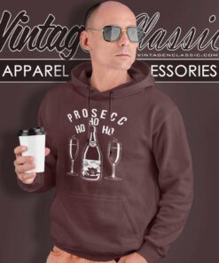 Ho Ho Ho Rude Xmas Drinking Prosecco Hoodie