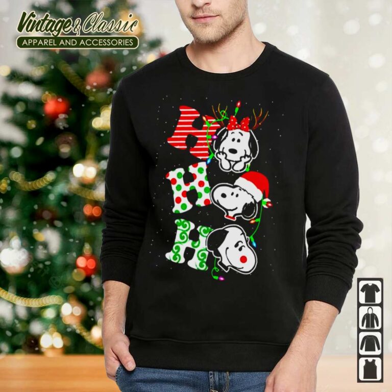 Ho Ho Ho Snoopy Christmas Sweatshirt Ho Ho Ho Snoopy Christmas Sweatshirt
