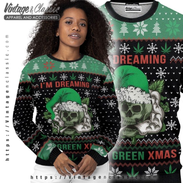 Hobby Skull Weed Ugly Christmas Sweater Women Ugly Sweater Hobby Skull Weed Ugly Christmas Sweater Women Ugly Sweater
