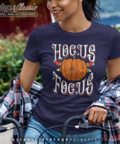 Hocus Focus Shirt Pumpkin Halloween Women TShirt