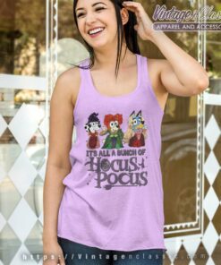Hocus Pocus Bluey Halloween Shirt Its All A Bunch Tank Top Racerback