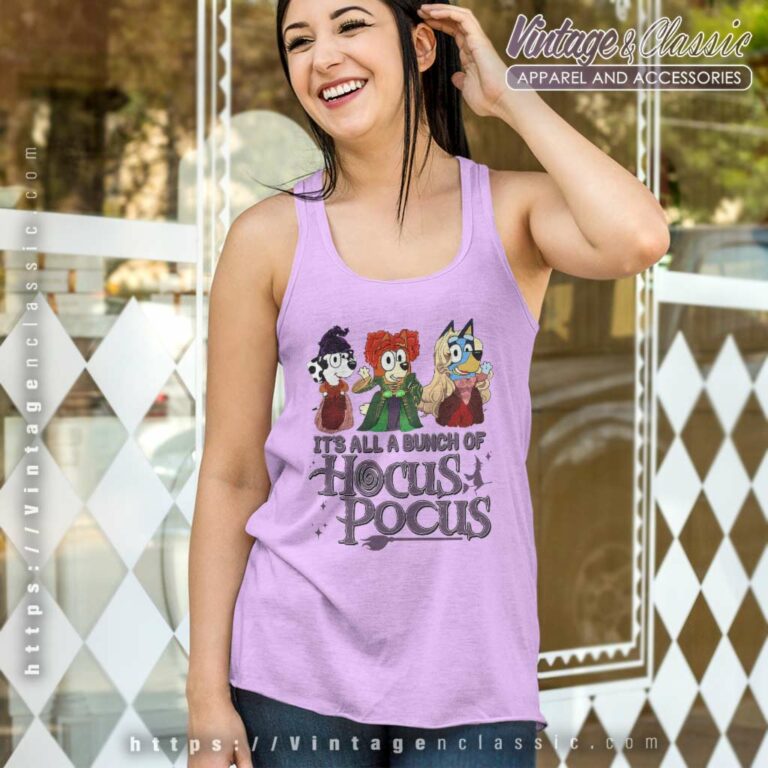 Hocus Pocus Bluey Halloween Shirt Its All A Bunch Tank Top Racerback Hocus Pocus Bluey Halloween Shirt Its All A Bunch Tank Top Racerback