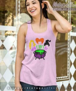 Hocus Pocus Halloween Cauldron Tank Top Racerback