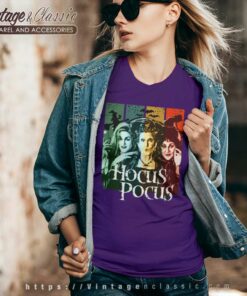 Hocus Pocus Halloween Colour Shirt 4 Hocus Pocus Halloween Colour V Neck TShirt