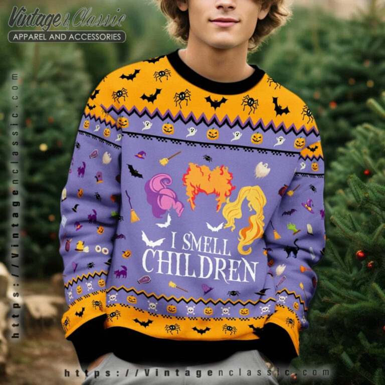 Hocus Pocus I Smell Children Ugly Sweater mens Ugly Christmas Sweater Hocus Pocus I Smell Children Ugly Sweater mens Ugly Christmas Sweater