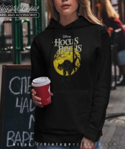 Hocus Pocus Shirt Black Cat Binx Moon Silhouette Hoodie
