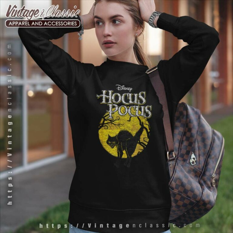 Hocus Pocus Shirt Black Cat Binx Moon Silhouette Sweatshirt Hocus Pocus Shirt Black Cat Binx Moon Silhouette Sweatshirt