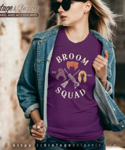 Hocus Pocus Shirt Broom Squad 1693 V Neck TShirt