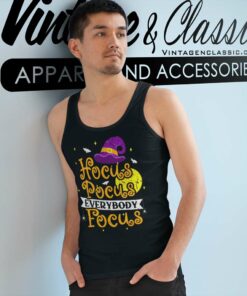 Hocus Pocus Shirt Everybody Focus Halloween Tank Top Racerback