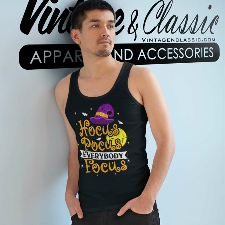 Hocus Pocus Shirt Everybody Focus Halloween Tank Top Racerback Hocus Pocus Shirt Everybody Focus Halloween Tank Top Racerback