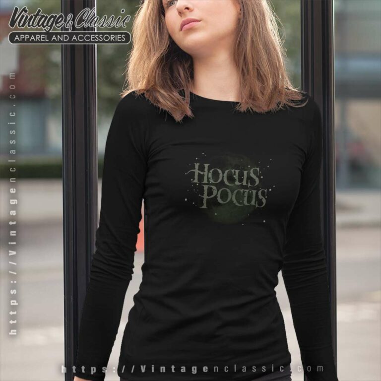 Hocus Pocus Shirt Moon Stars Logo Long Sleeve Tee Hocus Pocus Shirt Moon Stars Logo Long Sleeve Tee