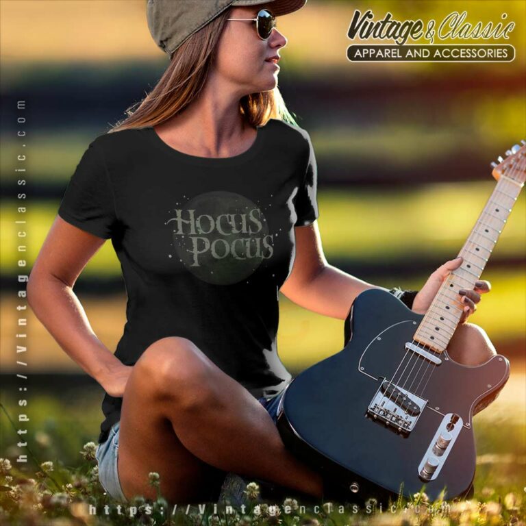 Hocus Pocus Shirt Moon Stars Logo Women TShirt Hocus Pocus Shirt Moon Stars Logo Women TShirt