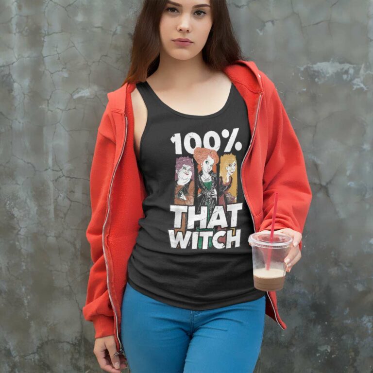 Hocus Pocus Shirt Sisters 100 That Witch Tank Top Racerback Hocus Pocus Shirt Sisters 100 That Witch Tank Top Racerback