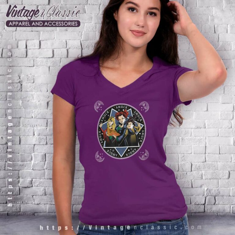 Hocus Pocus Shirt Sanderson Sisters Amuck V Neck TShirt Hocus Pocus Shirt Sanderson Sisters Amuck V Neck TShirt