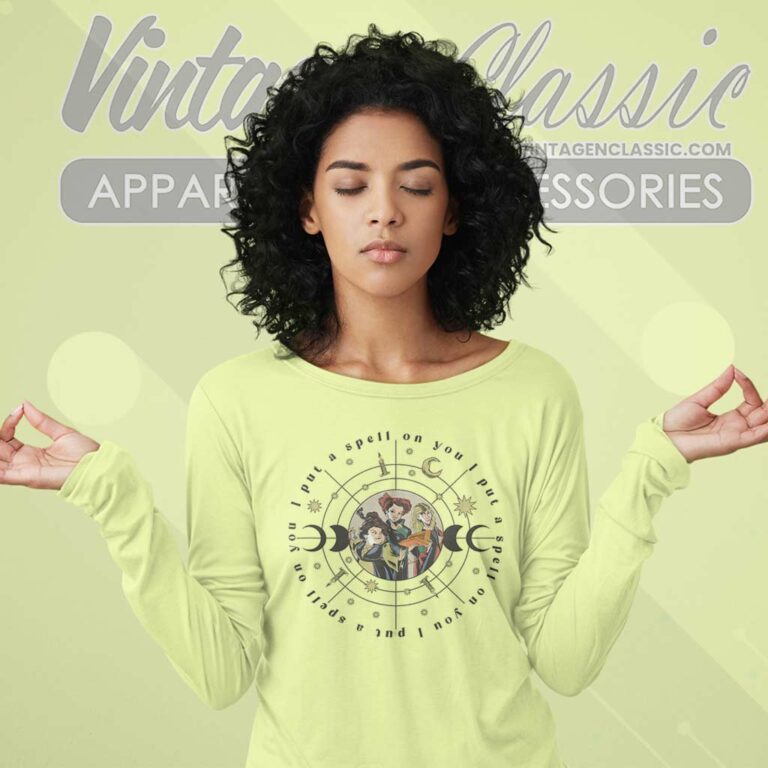 Hocus Pocus Shirt Sanderson Sisters Celestial Spell On You Long Sleeve Tee Hocus Pocus Shirt Sanderson Sisters Celestial Spell On You Long Sleeve Tee
