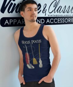 Hocus Pocus Shirt Witch Rides Halloween Tank Top Racerback