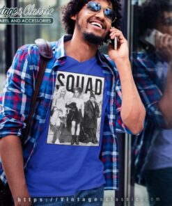 Hocus Pocus Squad Black And White Halloween V Neck TShirt 1