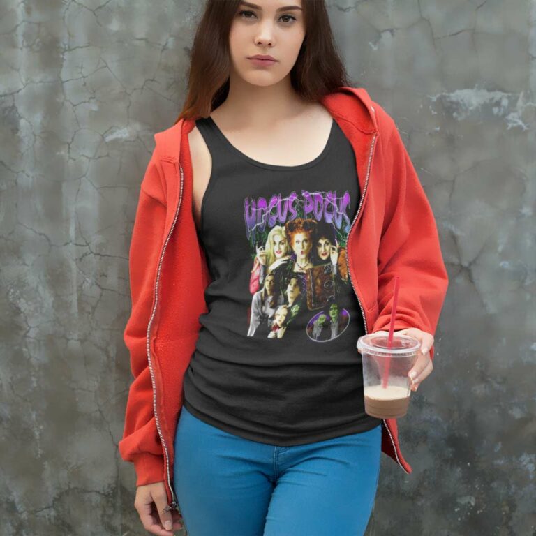 Hocus Pocus Vintage Shirt Halloween Designs Tank Top Racerback Hocus Pocus Vintage Shirt Halloween Designs Tank Top Racerback