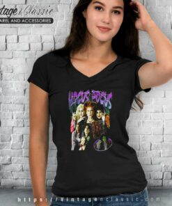 Hocus Pocus Vintage Shirt Halloween Designs V Neck TShirt