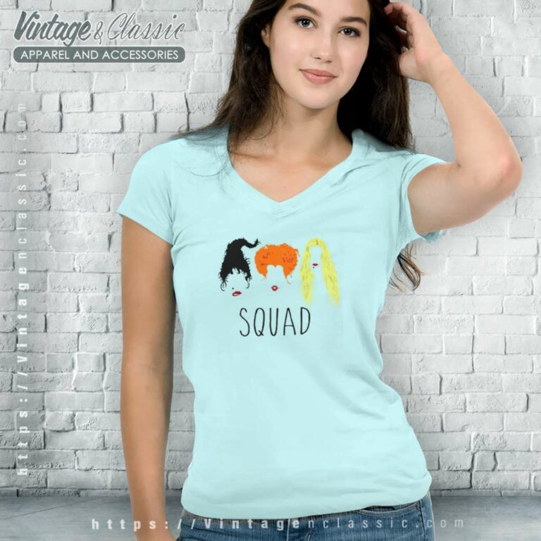 Hocus Squad Shirt Hocus Pocus Halloween V Neck TShirt Hocus Squad Shirt Hocus Pocus Halloween V Neck TShirt