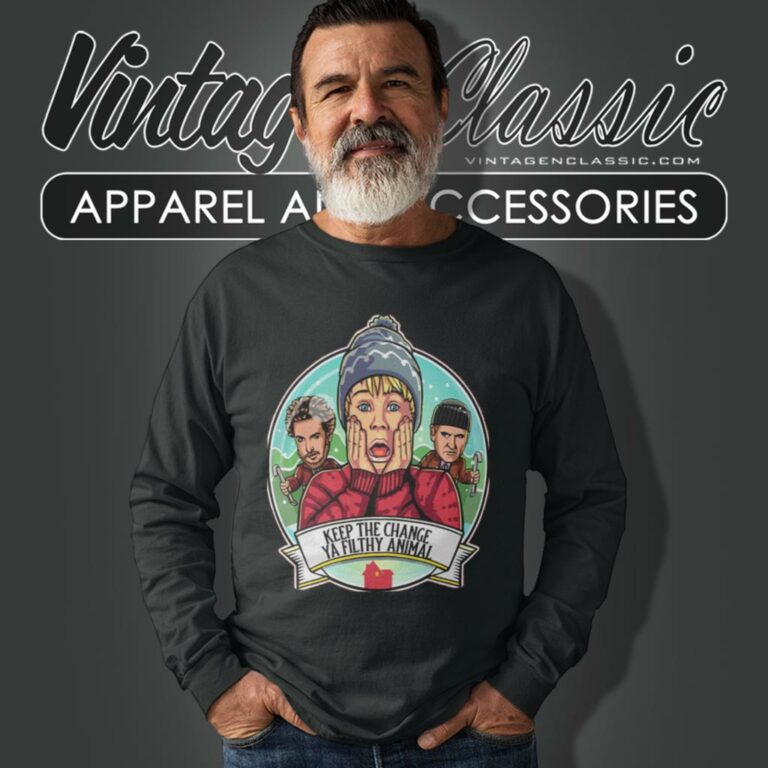 Home Alone Kevin Mccallister Long Sleeve Tee Home Alone Kevin Mccallister Long Sleeve Tee